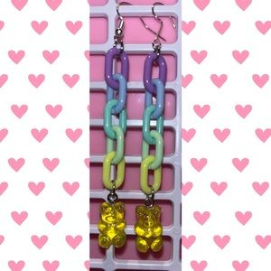 Ombré gummy bear earrings